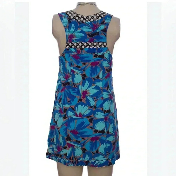 Free People Hibiscus Floral Pattern Dress Size 2. Lined, side zipper closure. - Picture 2 of 7